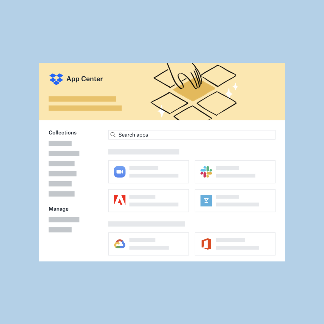 Image of the Dropbox App Center