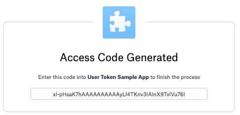 Authorization code provided after user consent in oauth flow
